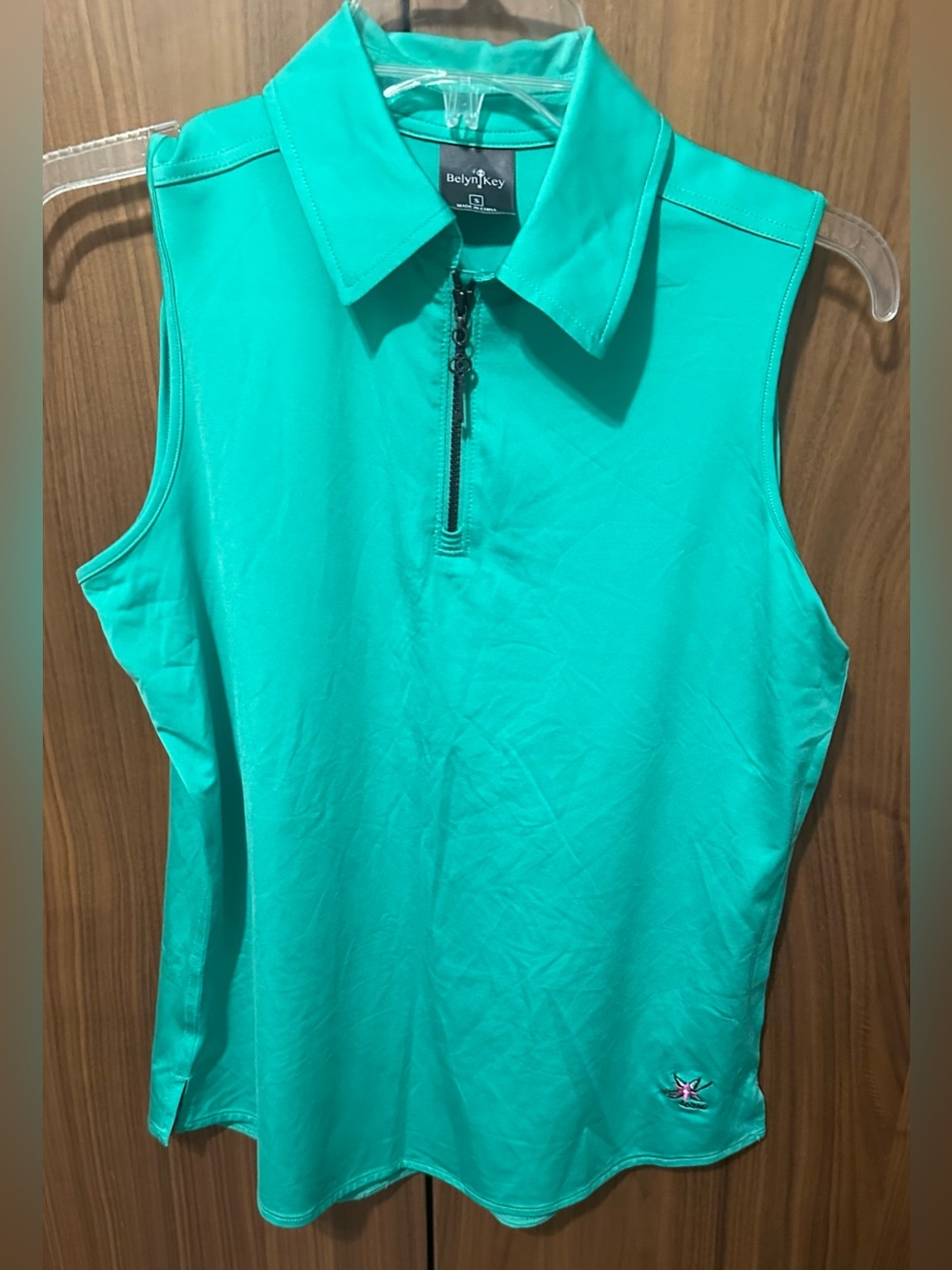 Belyn Key Sleeveless Polo Top
